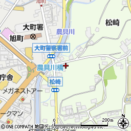 長野県大町市社松崎6562周辺の地図