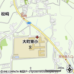 長野県大町市社松崎6667周辺の地図