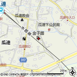 茨城県那珂市瓜連561-5周辺の地図