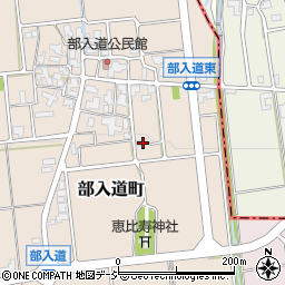 石川県白山市部入道町50周辺の地図