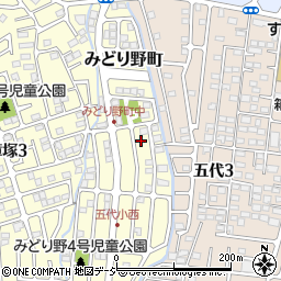 栃木県宇都宮市みどり野町周辺の地図