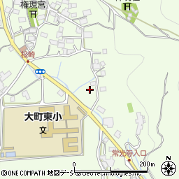 長野県大町市社松崎6607-1周辺の地図