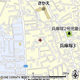 栃木県宇都宮市兵庫塚3丁目17周辺の地図
