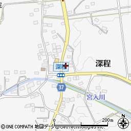 栃木県鹿沼市深程586周辺の地図