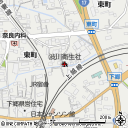 渋川衛生社周辺の地図
