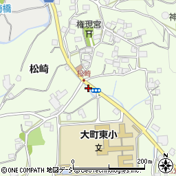 長野県大町市社松崎6570周辺の地図