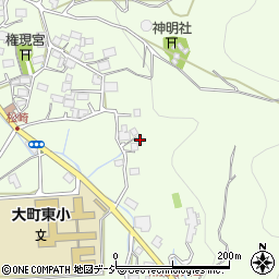 長野県大町市社松崎6599周辺の地図