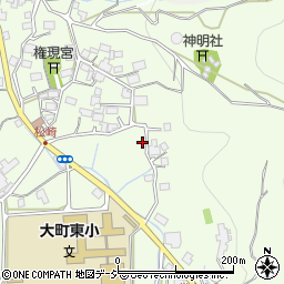 長野県大町市社松崎6589周辺の地図