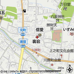 群馬県渋川市渋川裏宿2222周辺の地図