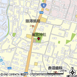 雀宮神社周辺の地図