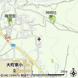 長野県大町市社松崎6592周辺の地図