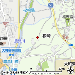 長野県大町市社松崎6505周辺の地図