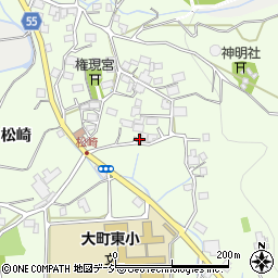 長野県大町市社松崎6532-2周辺の地図