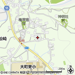 長野県大町市社松崎6533周辺の地図