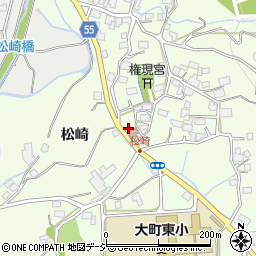 長野県大町市社松崎6541周辺の地図