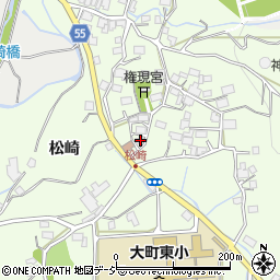 長野県大町市社松崎6537周辺の地図