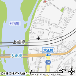 群馬県渋川市北橘町八崎258-8周辺の地図