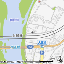 群馬県渋川市北橘町八崎258-12周辺の地図