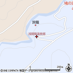 浅間隠温泉郷周辺の地図