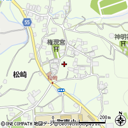長野県大町市社松崎6519周辺の地図