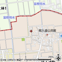 石川県白山市部入道町78周辺の地図