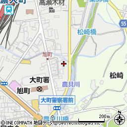 朝日社周辺の地図