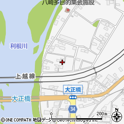 群馬県渋川市北橘町八崎226-4周辺の地図