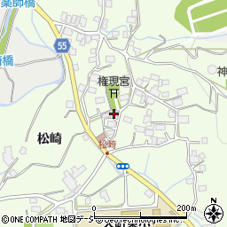 長野県大町市社松崎6518周辺の地図