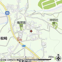 長野県大町市社松崎6522周辺の地図