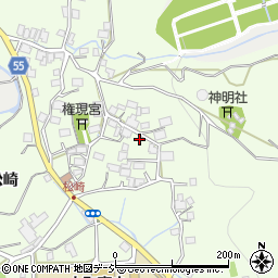 長野県大町市社松崎6471周辺の地図
