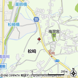 長野県大町市社松崎6484周辺の地図