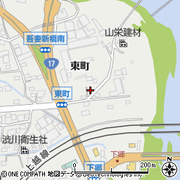 群馬県渋川市渋川東町1141周辺の地図