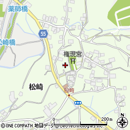 長野県大町市社松崎6477周辺の地図