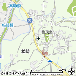 長野県大町市社松崎6481周辺の地図
