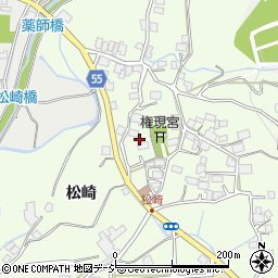 長野県大町市社松崎6478周辺の地図