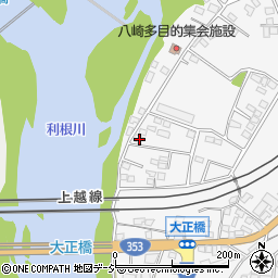 群馬県渋川市北橘町八崎247周辺の地図