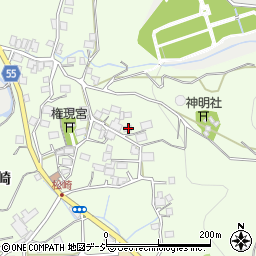 長野県大町市社松崎6463周辺の地図