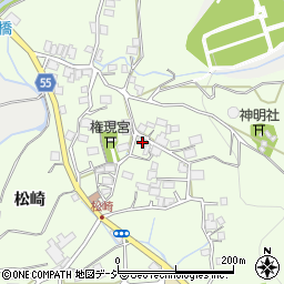 長野県大町市社松崎6473周辺の地図
