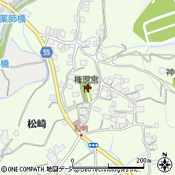 長野県大町市社松崎6475周辺の地図