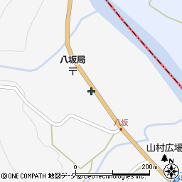 長野県大町市八坂野平北周辺の地図