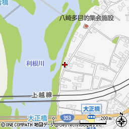 群馬県渋川市北橘町八崎252周辺の地図