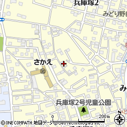 栃木県宇都宮市兵庫塚周辺の地図