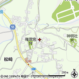 長野県大町市社松崎6459周辺の地図