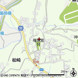 長野県大町市社松崎6454周辺の地図
