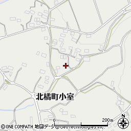 群馬県渋川市北橘町小室周辺の地図