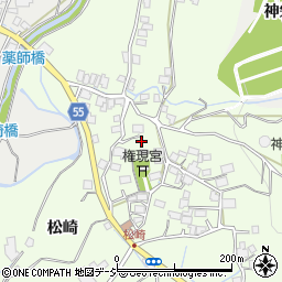 長野県大町市社松崎6448周辺の地図