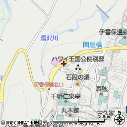 伊香保蘆花記念会館前周辺の地図