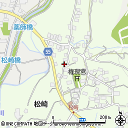 長野県大町市社松崎6445周辺の地図