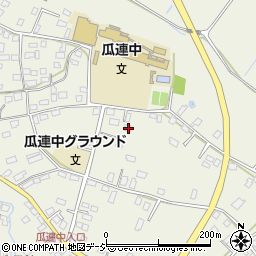 茨城県那珂市瓜連1023周辺の地図