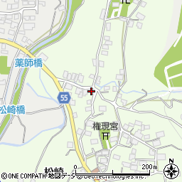 長野県大町市社松崎6437周辺の地図
